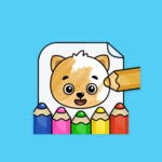 drawing games for kids android application logo